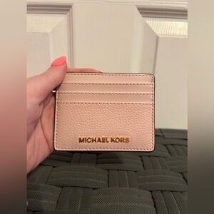 Michael Kors Pebbled Card Wallet
